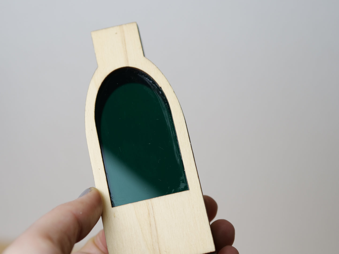 SECONDS - Clive Vase in dark green - 12cm