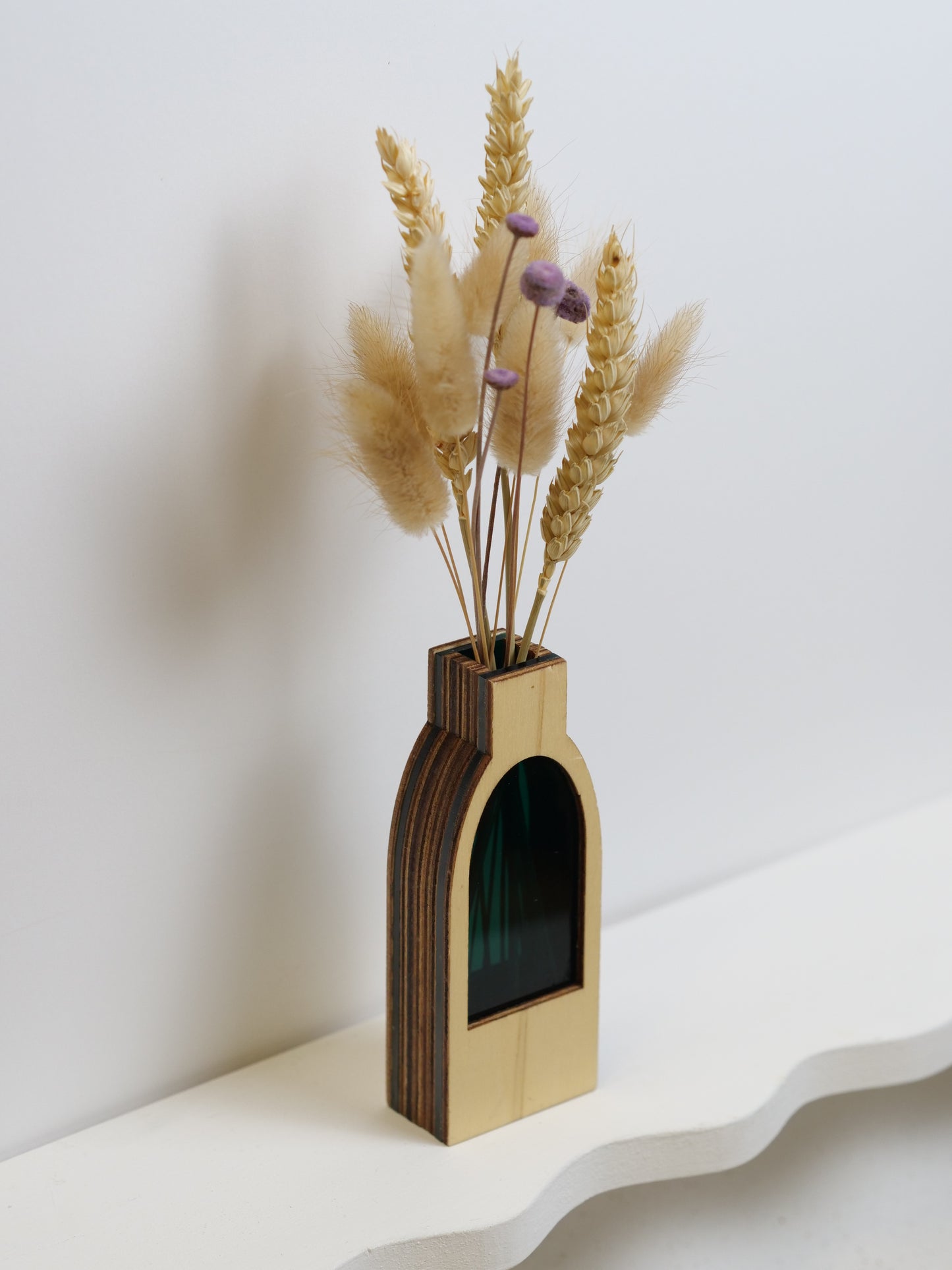 SECONDS - Clive Vase in dark green - 12cm