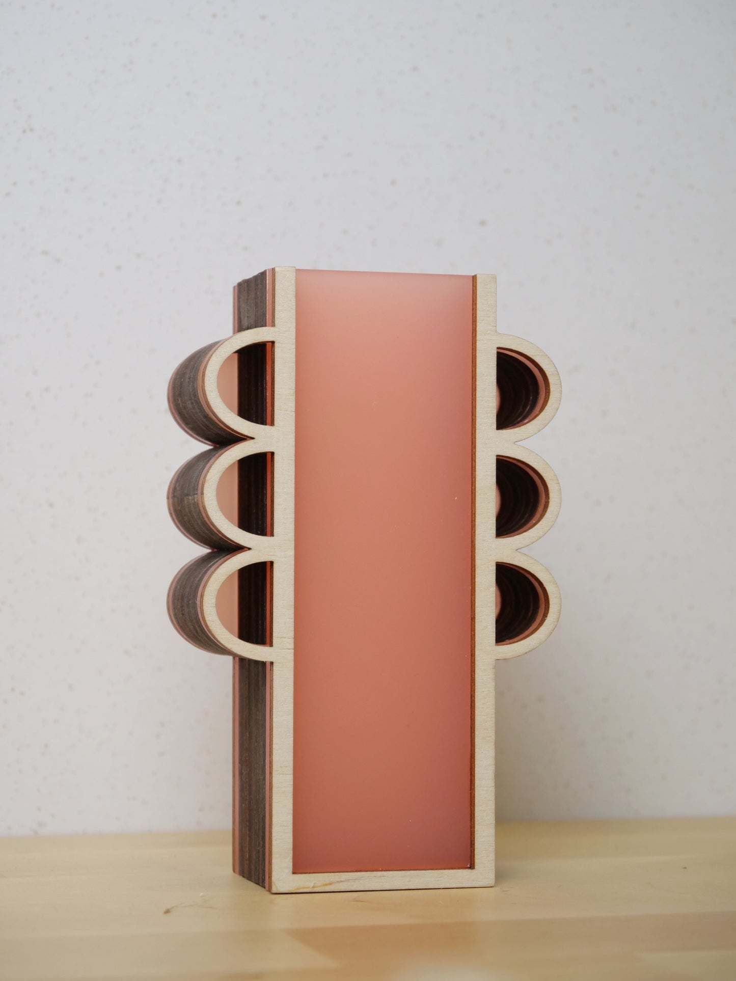SECONDS - Debra Vase in frosted pink - 12cm