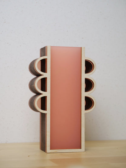 SECONDS - Debra Vase in frosted pink - 12cm