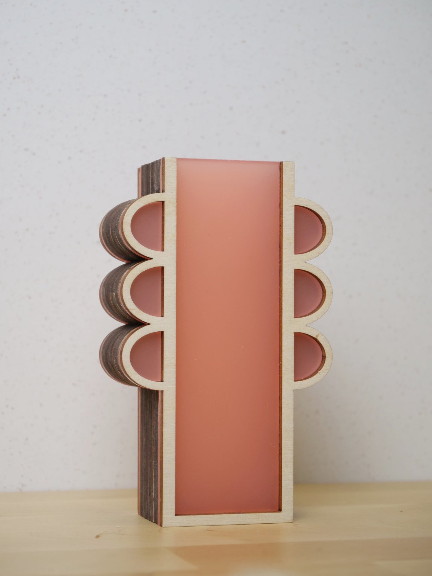 SECONDS - Debra Vase in frosted pink - 12cm
