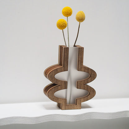 Barbra featuring marquetry - 12cm