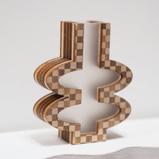 Barbra featuring marquetry - 12cm