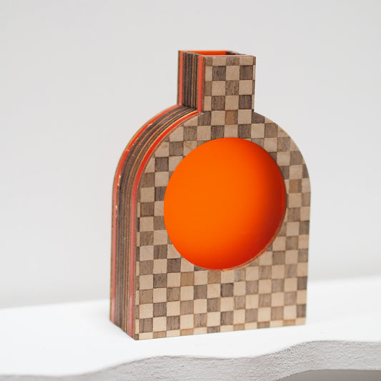 Eddie featuring marquetry - 12cm