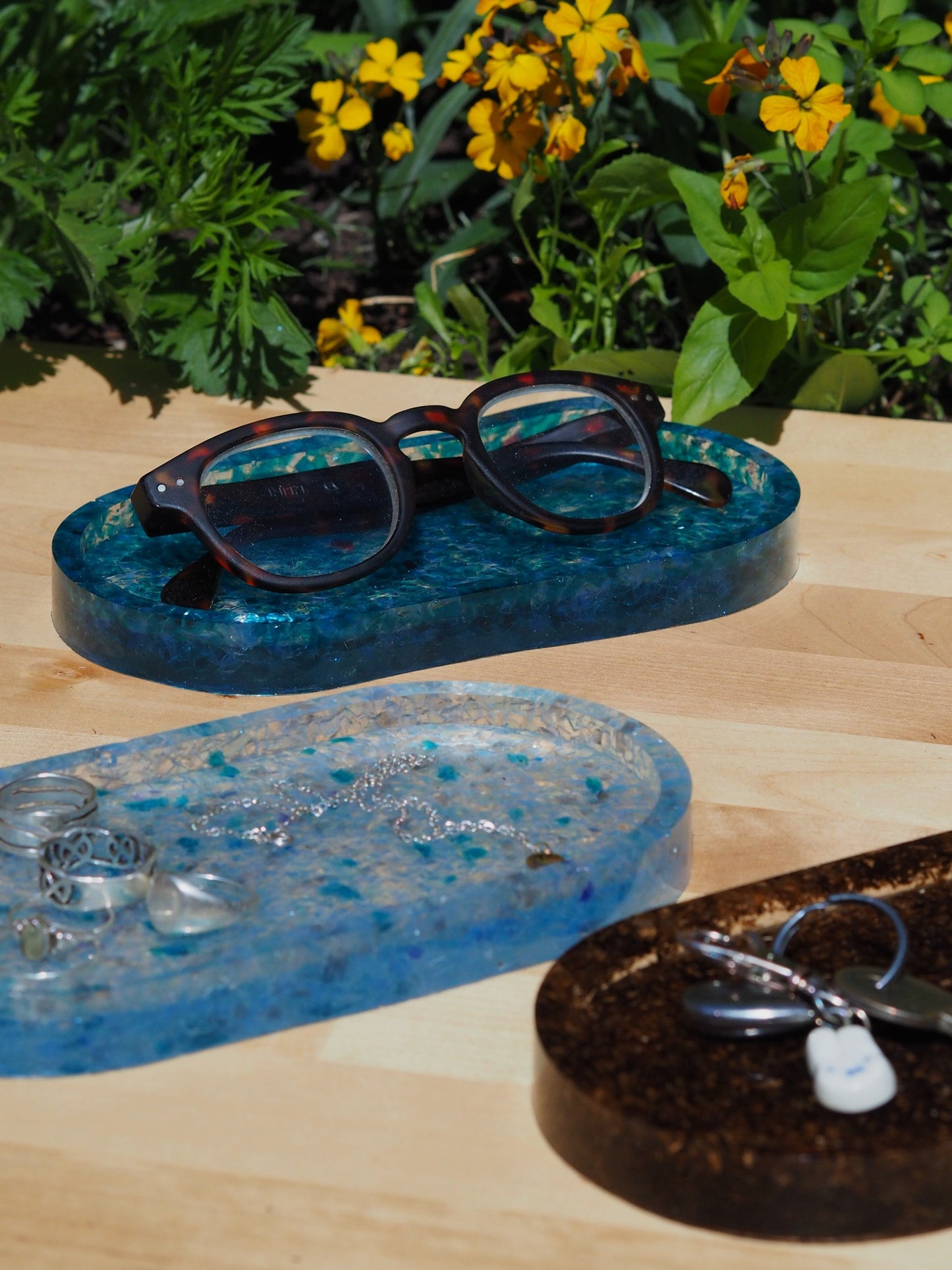 Recast Trinket tray - 'Purple hues'