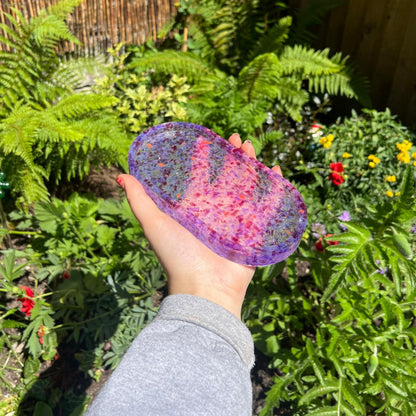 Recast Trinket tray - 'Purple hues'