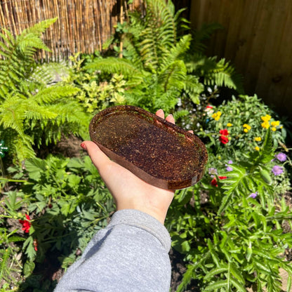 Recast trinket tray - 'Earthen tones'