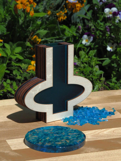 Recast Trinket tray - 'Purple hues'